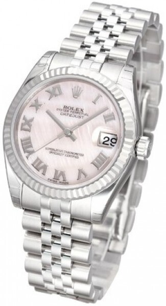 Rolex Naisten kello 178274-0044 Datejust Midsize Pinkki/Teräs Ø31 mm