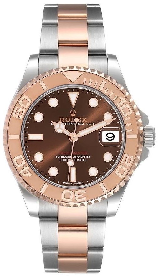 Rolex Miesten kello 268621-0003 Yacht-Master 37 Ruskea/18K punakultaa