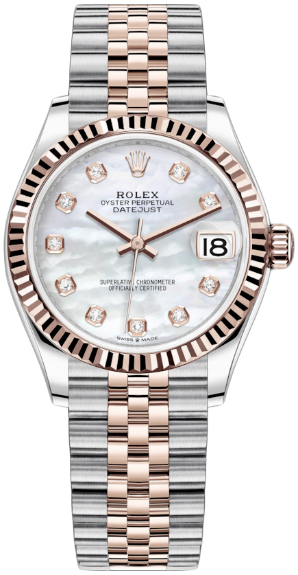 Rolex Naisten kello 278271-0026 Datejust 31 Valkoinen/18K punakultaa