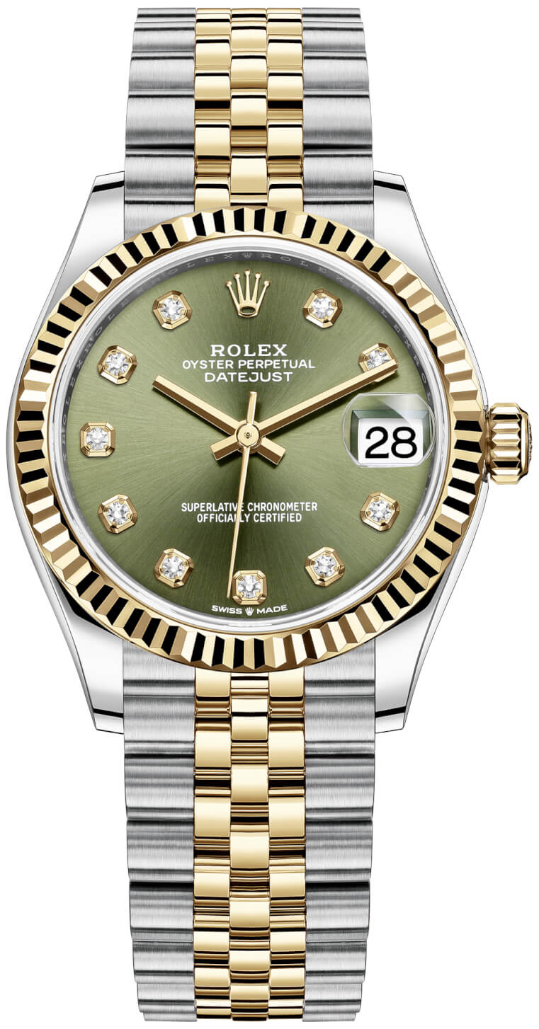 Rolex Naisten kello 278273-0030 Datejust 31 Vihreä/18K keltakultaa