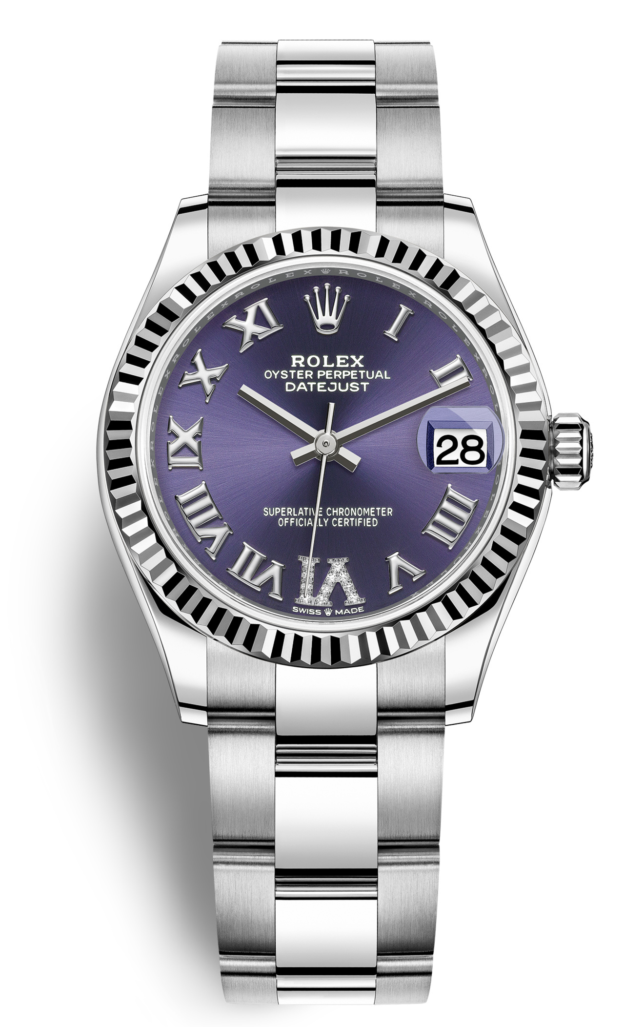 Rolex Naisten kello 278274-0025 Datejust 31 Violetti/Teräs Ø31 mm