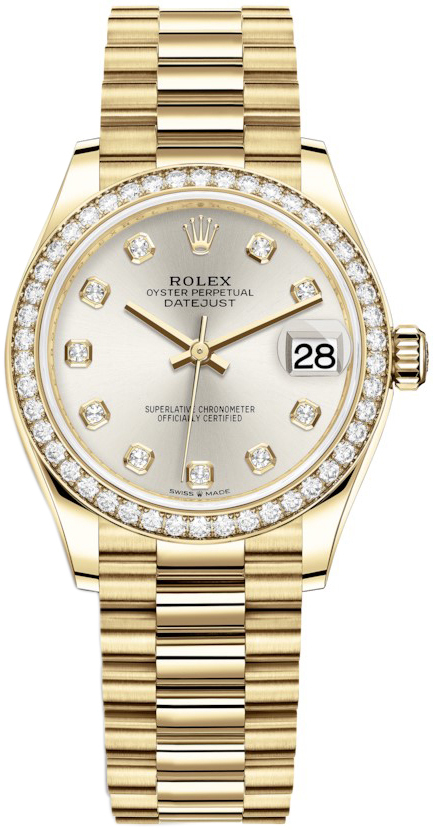 Rolex Naisten kello 278288RBR-0028 Datejust 31 Hopea/18K keltakultaa