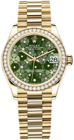 Rolex Naisten kello 278288RBR-0038 Datejust 31 Vihreä/18K