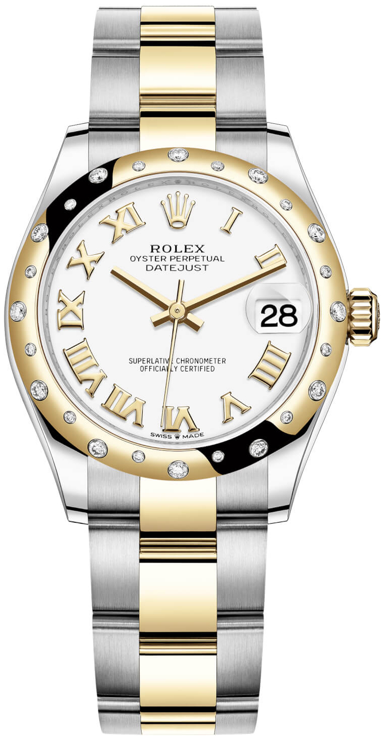 Rolex Naisten kello 278343RBR-0001 Datejust 31 Valkoinen/18K