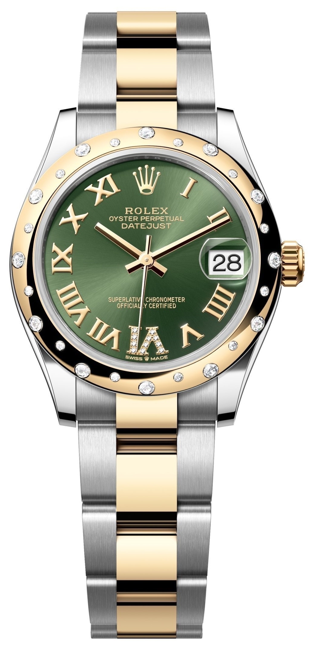Rolex Naisten kello 278343RBR-0015 Datejust 31 Vihreä/Teräs Ø31 mm