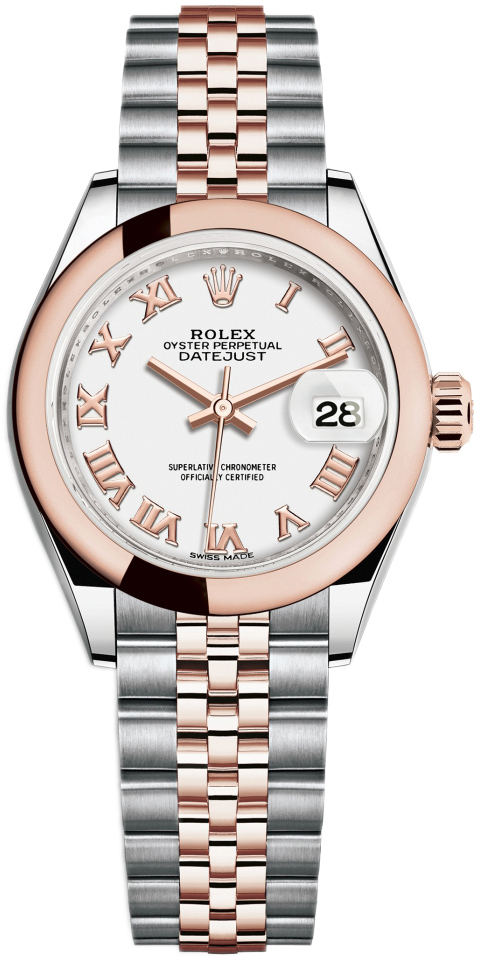 Rolex Naisten kello 279161-0021 Lady-Datejust 28 Valkoinen/18K