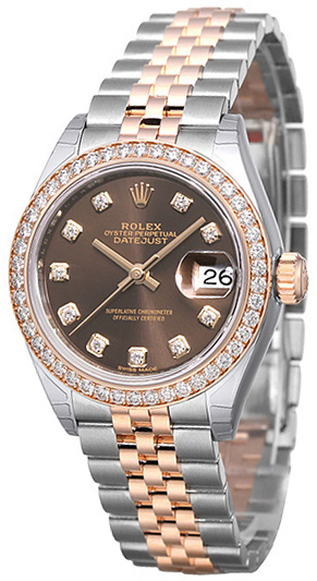 Rolex Naisten kello 279381RBR-0011 Lady-Datejust 28 Ruskea/18K