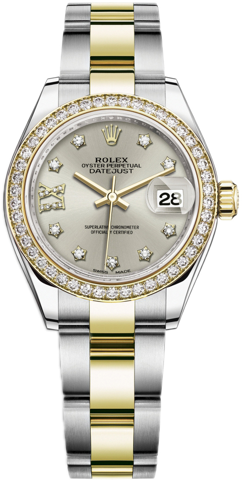 Rolex Naisten kello 279383RBR-0004 Lady-Datejust 28 Hopea/18K