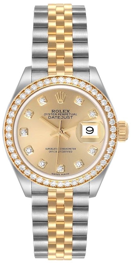 Rolex Naisten kello 279383RBR-0011 Lady-Datejust 28 Kullattu/18K