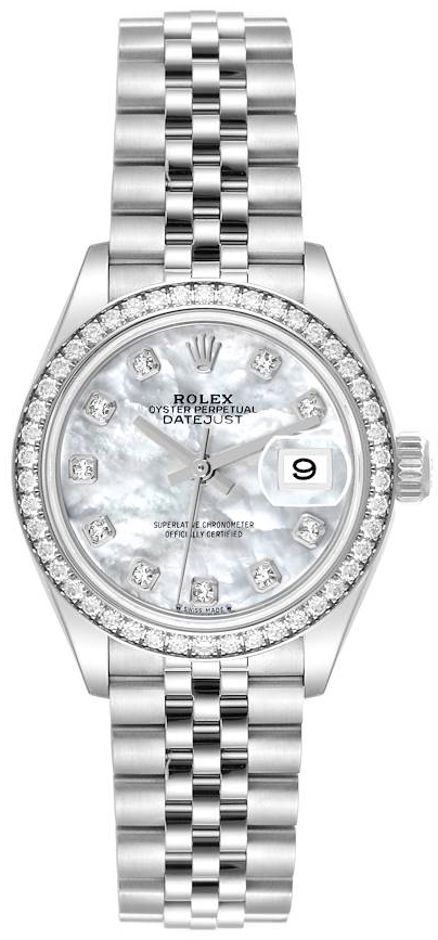 Rolex Naisten kello 279384RBR-0011 Lady-Datejust 28 Valkoinen/Teräs