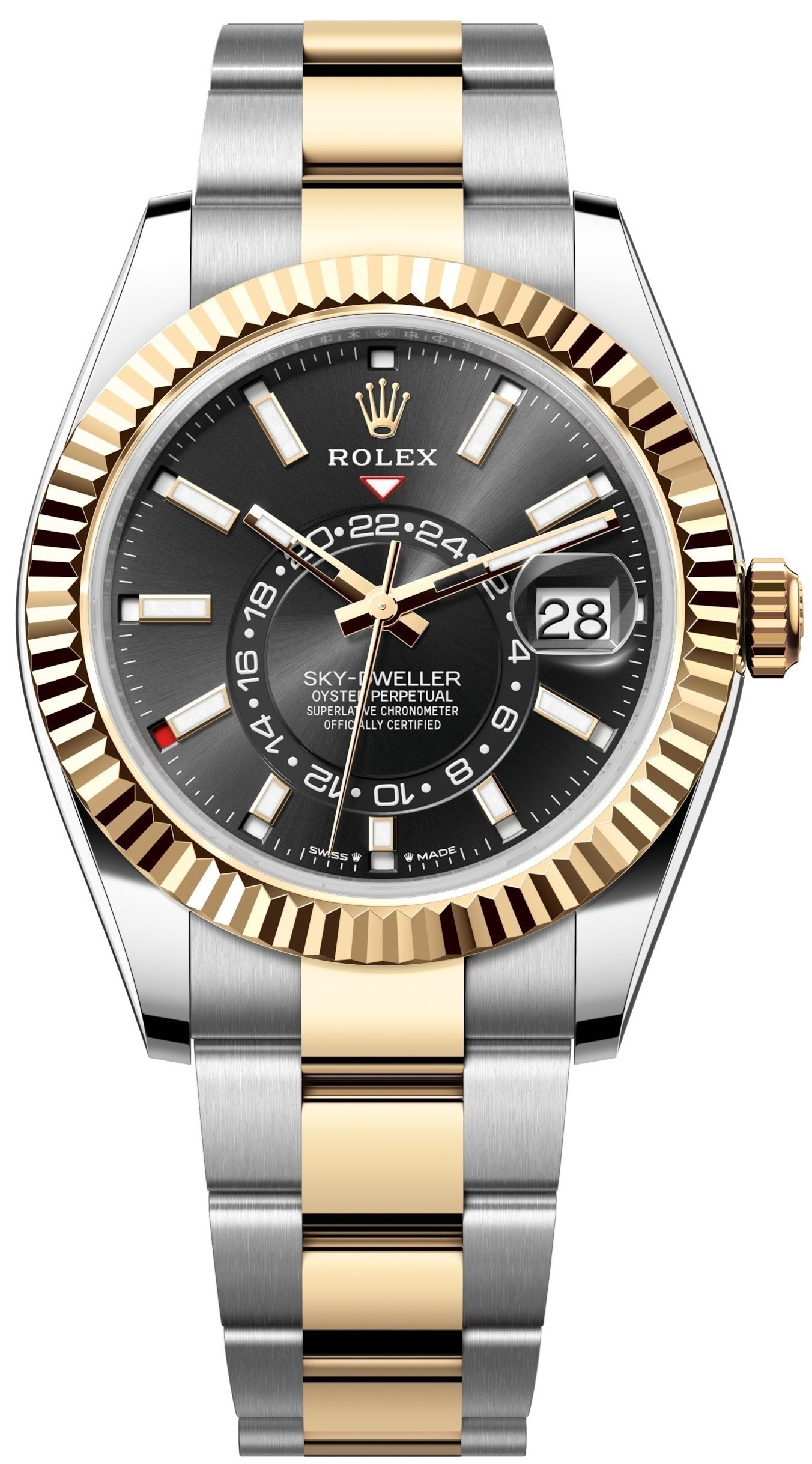 Rolex Miesten kello 336933-0003 Sky-Dweller Musta/Teräs Ø42 mm