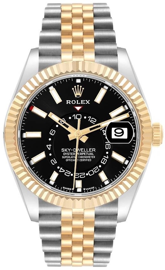 Rolex Miesten kello 336933-0004 Sky-Dweller Musta/Teräs Ø42 mm