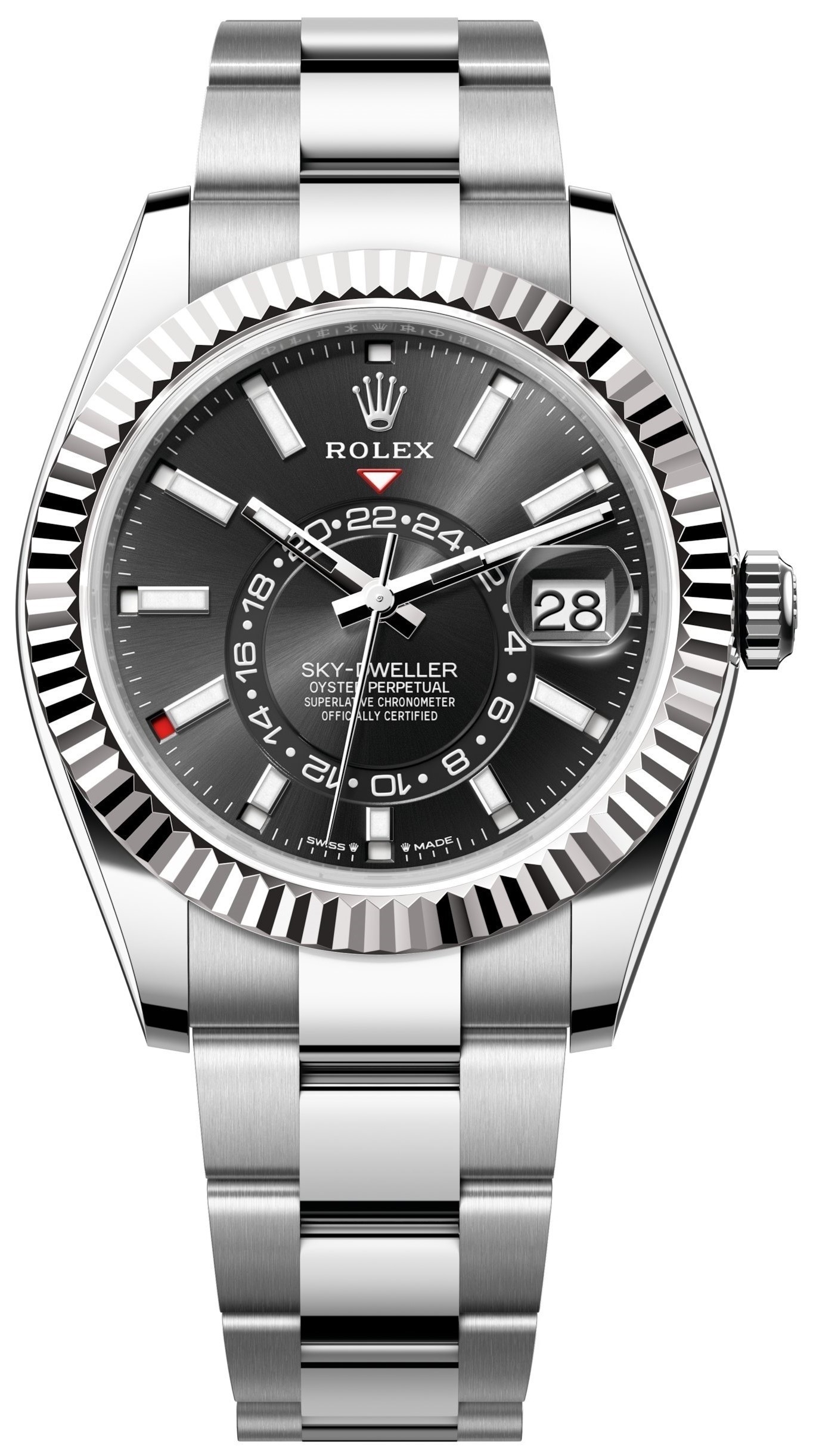 Rolex Miesten kello 336934-0007 Sky-Dweller Musta/Teräs Ø42 mm