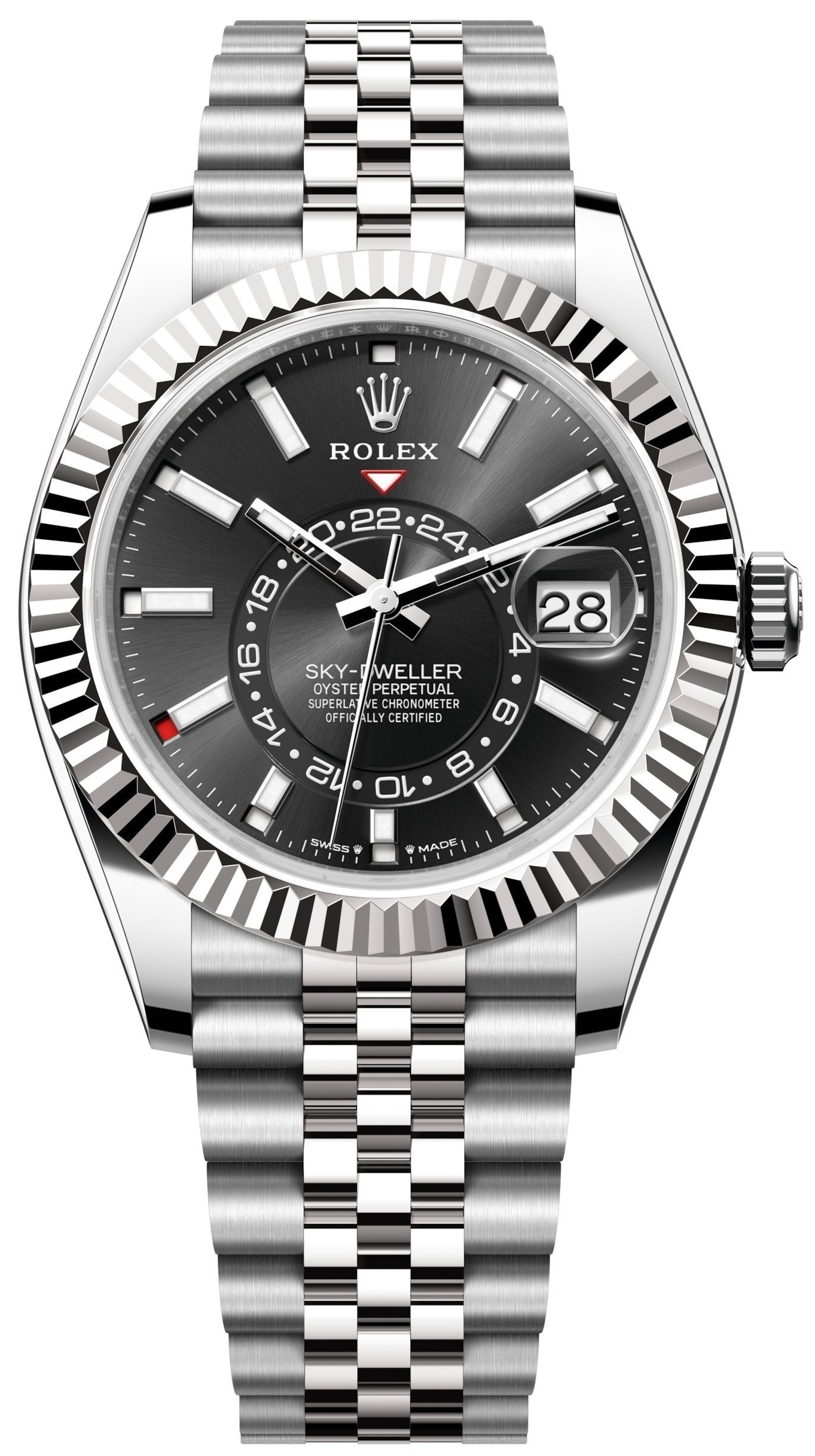 Rolex Miesten kello 336934-0008 Sky-Dweller Musta/Teräs Ø42 mm