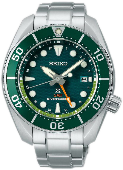 Seiko Miesten kello SFK003J1 Prospex Sumo Vihreä/Teräs Ø45 mm