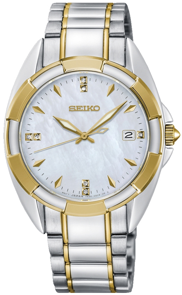 Seiko Classic Naisten kello SKK886P1 Valkoinen/Kullansävytetty