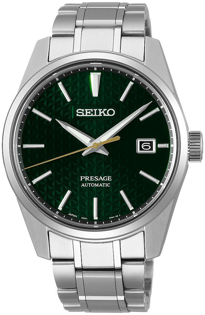 Seiko Miesten kello SPB169J1 Presage Vihreä/Teräs Ø39.3 mm