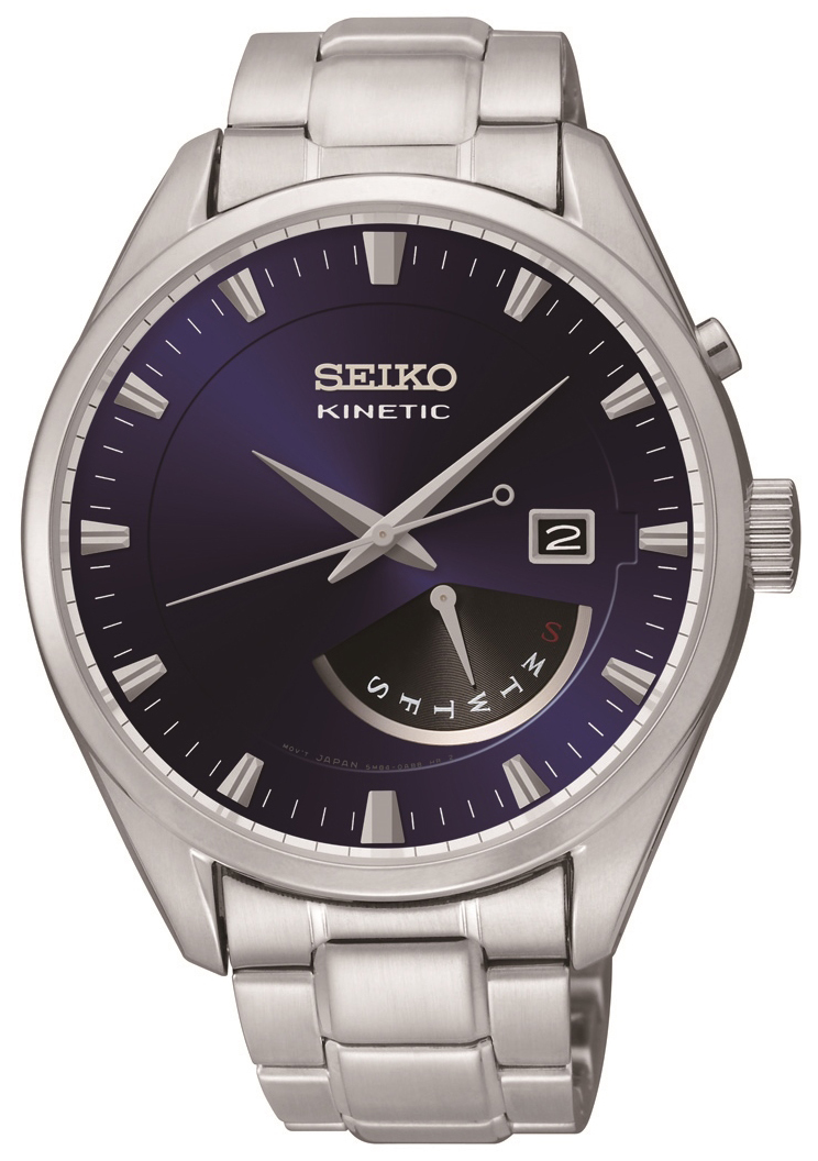 Seiko Kinetic Miesten kello SRN047P1 Sininen/Teräs Ø42 mm