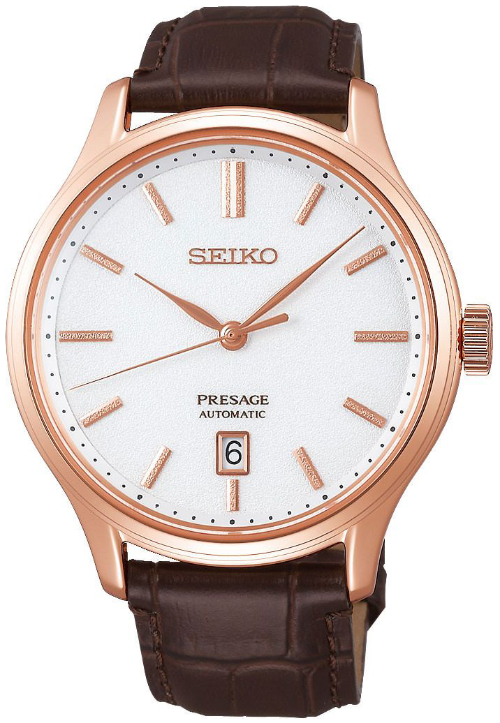 Seiko Presage Miesten kello SRPD42J1 Valkoinen/Nahka Ø41.7 mm