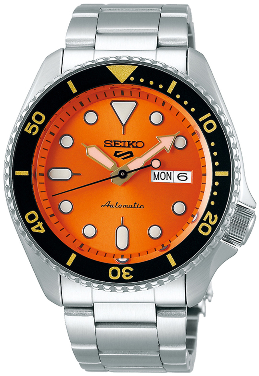 Seiko 5 Sports Miesten kello SRPD59K1 Oranssi/Teräs Ø43 mm