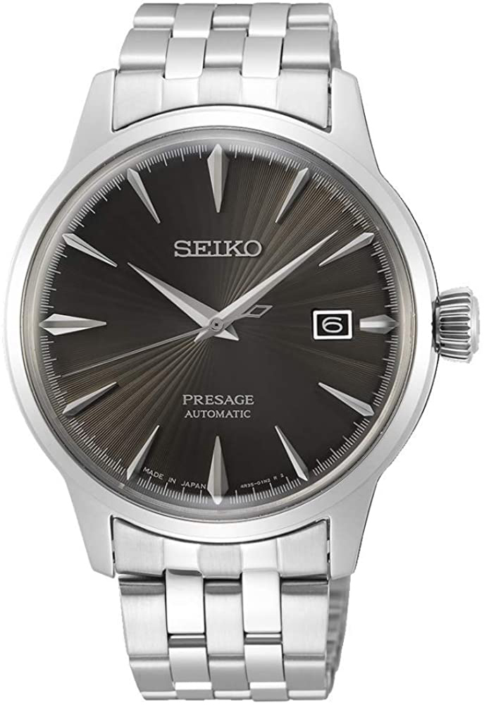 Seiko Miesten kello SRPE17J1 Presage Musta/Teräs Ø40.5 mm