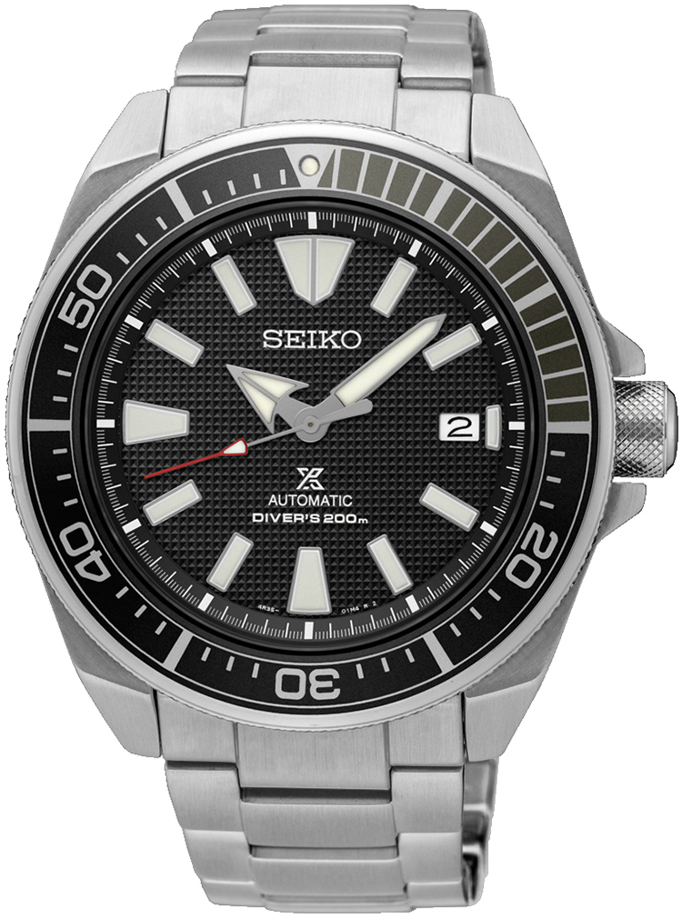 Seiko Miesten kello SRPF03K1 Prospex Musta/Teräs Ø43.8 mm