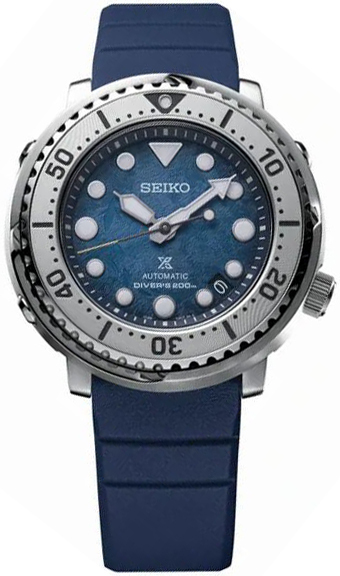 Seiko Miesten kello SRPH77K1 Prospex Sininen/Kumi Ø43.2 mm