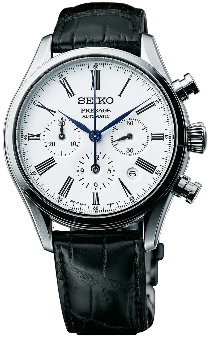 Seiko Presage Miesten kello SRQ023J1 Valkoinen/Nahka Ø42 mm