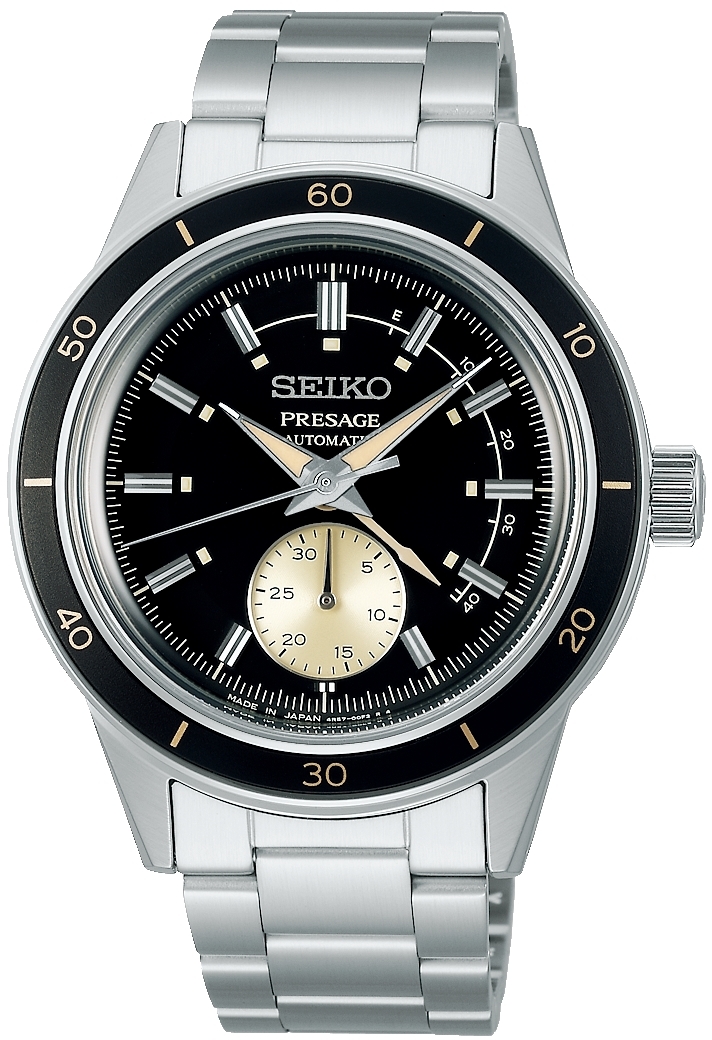 Seiko Miesten kello SSA449J1 Presage Musta/Teräs Ø40.8 mm