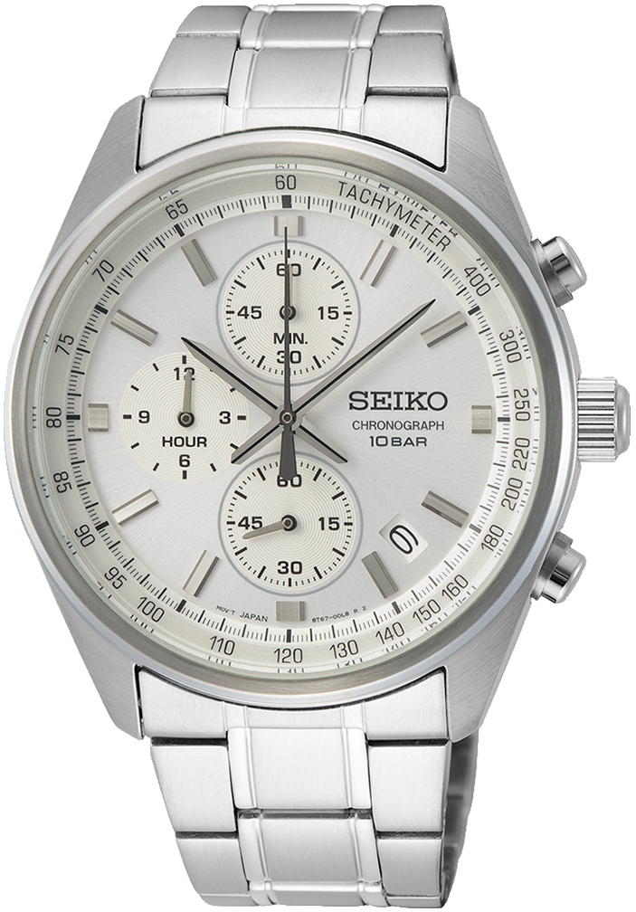 Seiko Miesten kello SSB375P1 Hopea/Teräs Ø41.5 mm