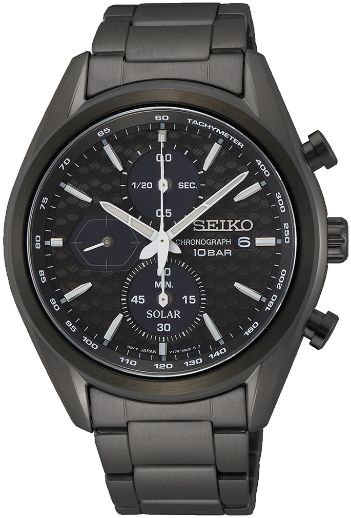 Seiko Miesten kello SSC773P1 Conceptual Musta/Teräs Ø40 mm