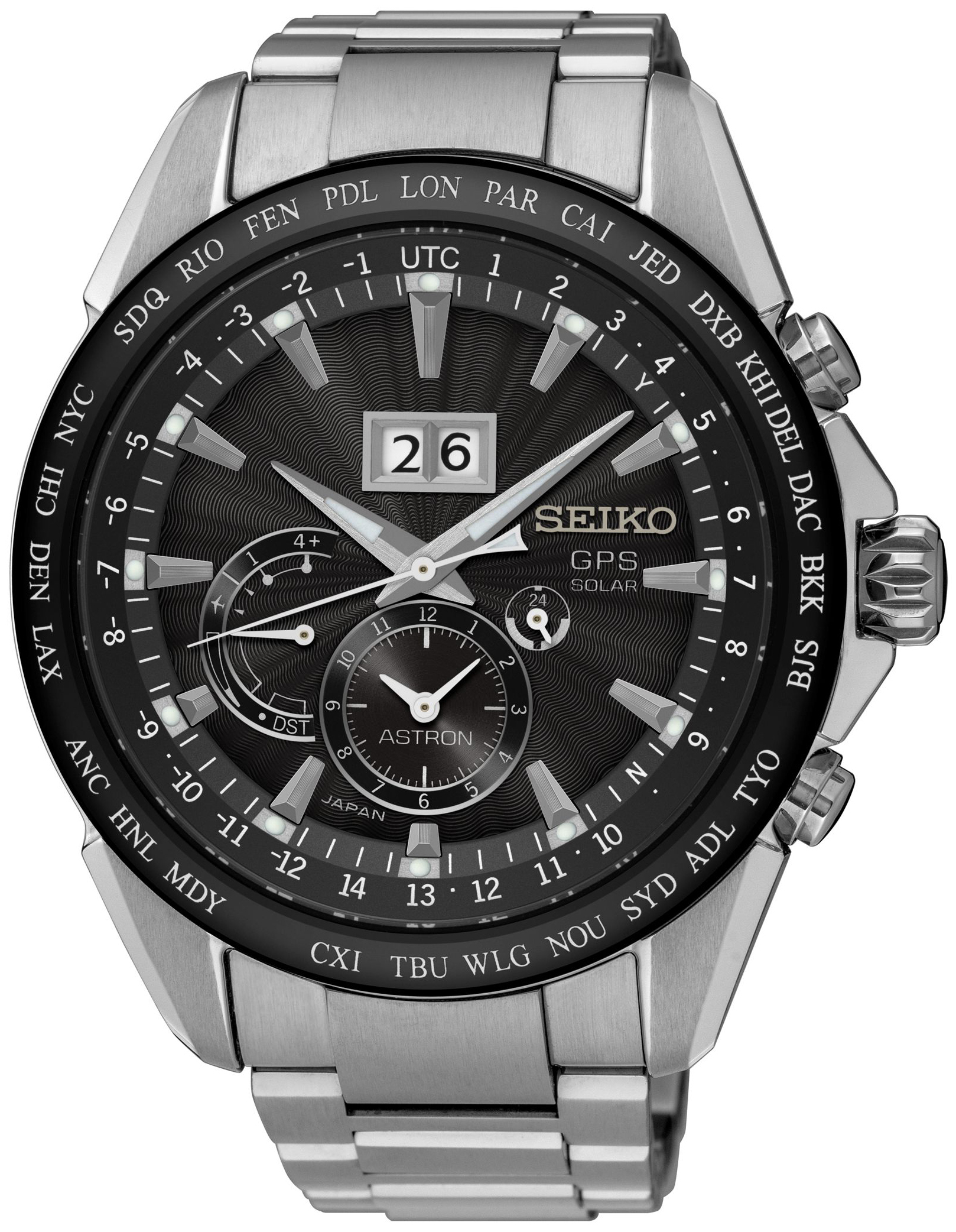 Seiko Astron Miesten kello SSE149J1 Musta/Teräs Ø45 mm