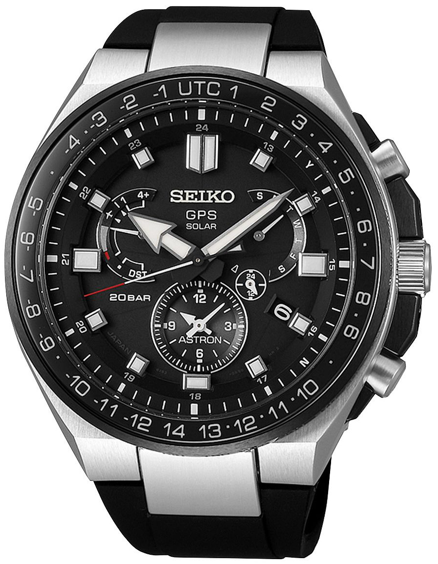 Seiko Astron Miesten kello SSE169J1 Musta/Kumi Ø46.7 mm