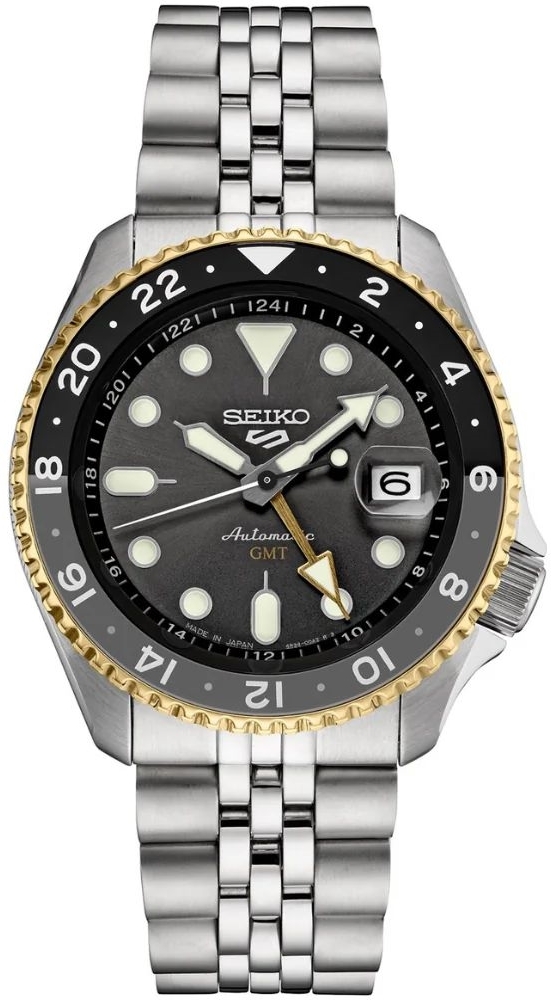 Seiko 5 Miesten kello SSK021K1 Musta/Teräs Ø42 mm