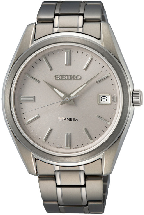 Seiko Miesten kello SUR369P1 Hopea/Titaani Ø40.2 mm