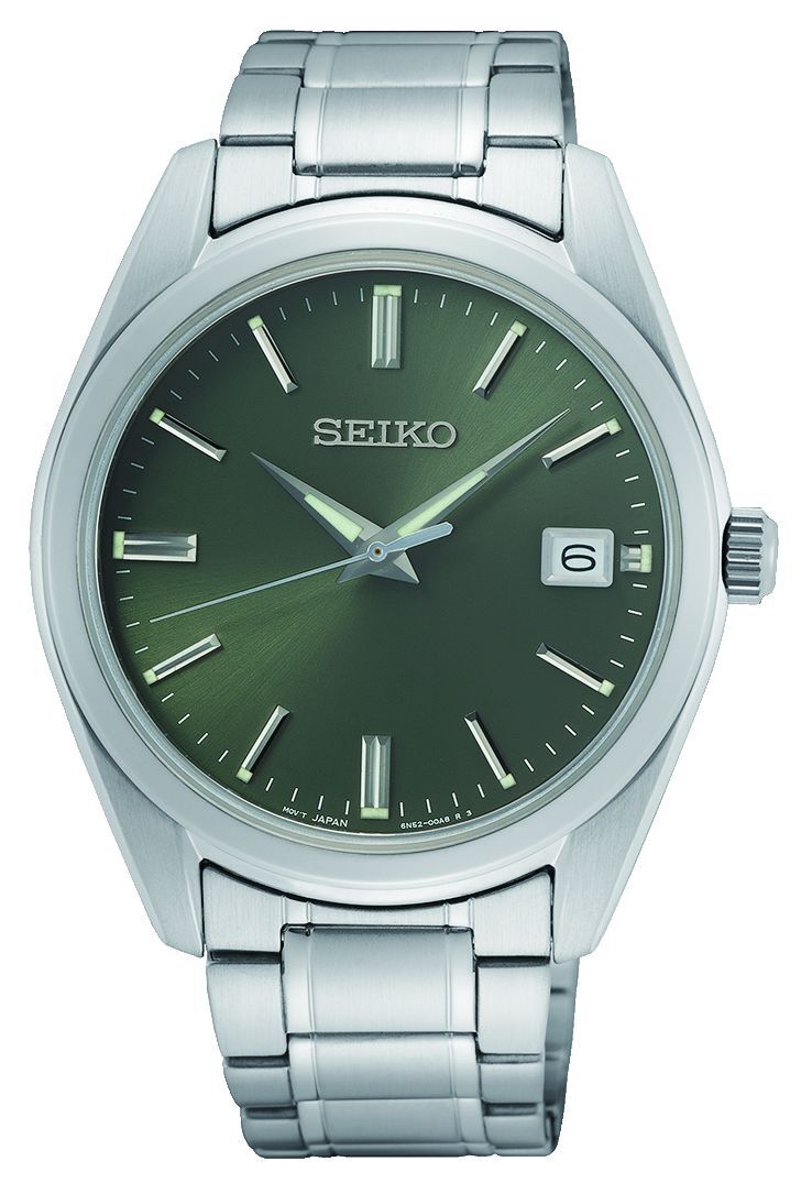 Seiko Miesten kello SUR527P1 Classic Vihreä/Teräs Ø40 mm