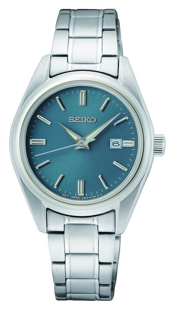 Seiko Naisten kello SUR531P1 Classic Sininen/Teräs Ø30 mm