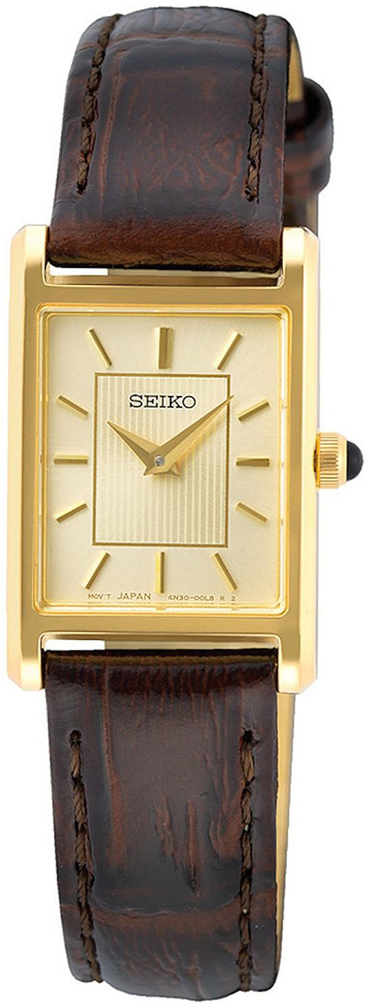 Seiko Naisten kello SWR066P1 Kullattu/Nahka