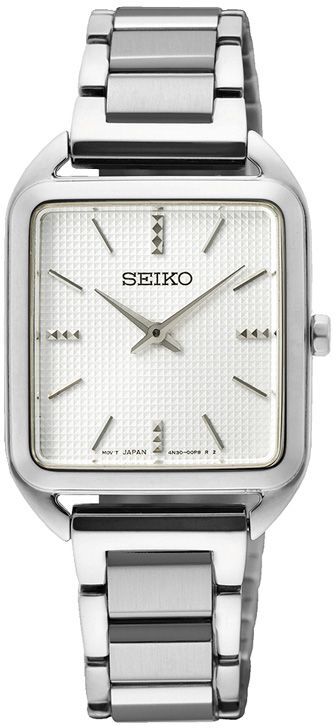 Seiko Naisten kello SWR073P1 Classic Valkoinen/Teräs 26x26 mm