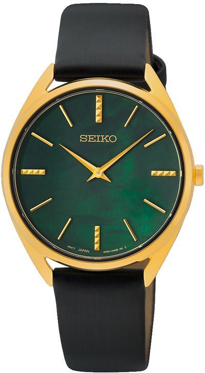 Seiko Naisten kello SWR080P1 Classic Vihreä/Nahka Ø32 mm