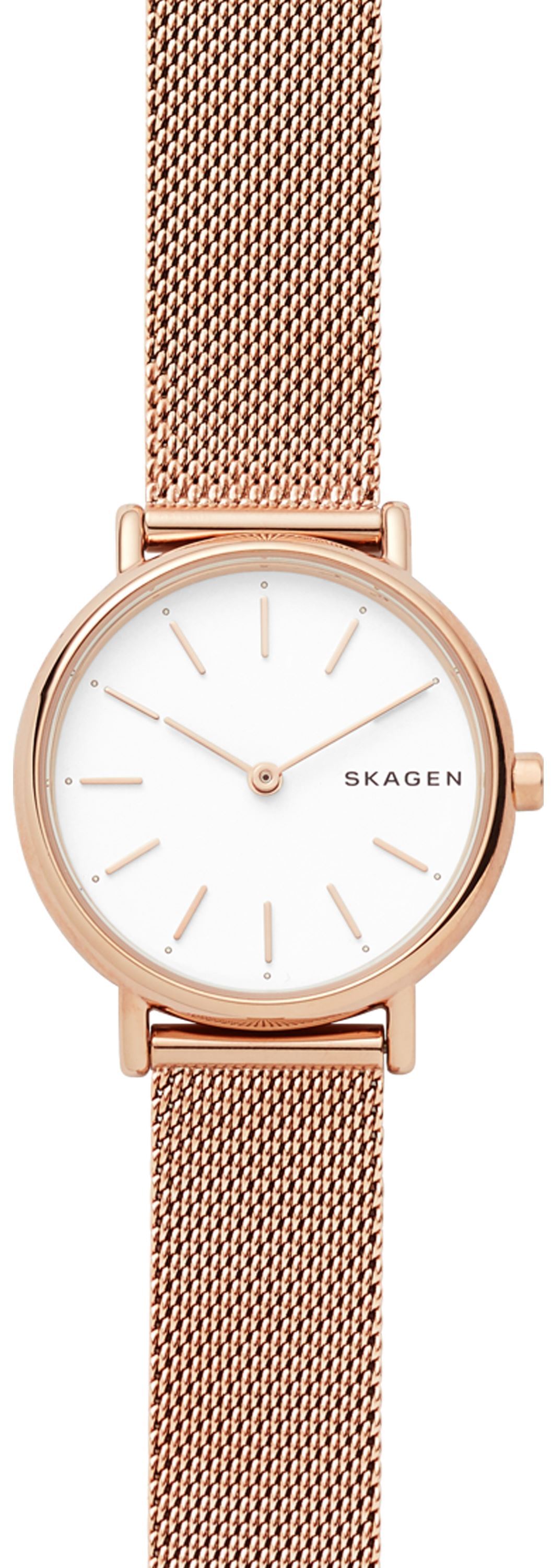 Skagen Naisten kello SKW2694 Signatur Valkoinen/Punakultasävyinen