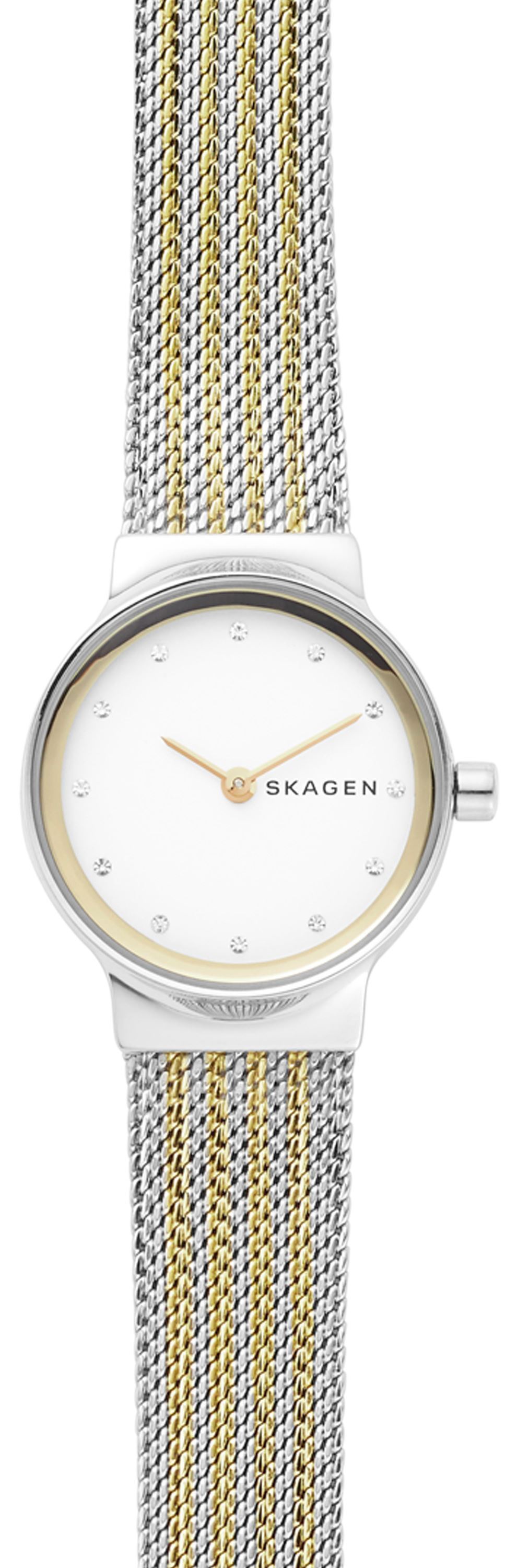 Skagen Naisten kello SKW2698 Freja Valkoinen/Kullansävytetty teräs
