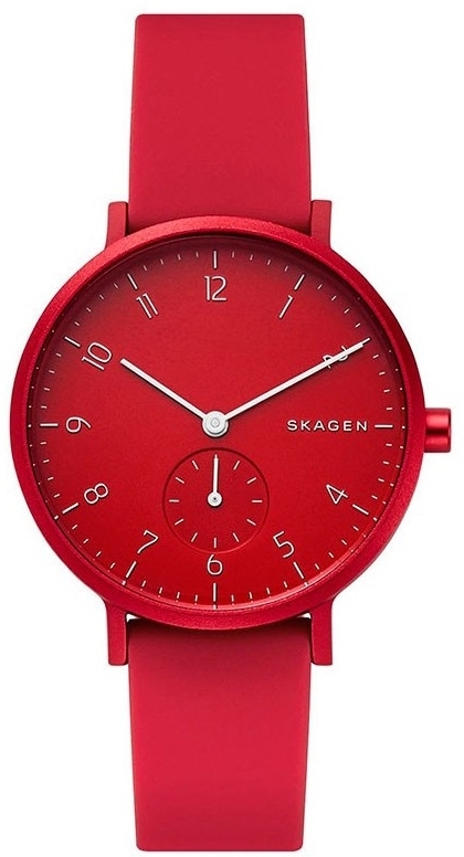 Skagen Aaren Naisten kello SKW2765 Punainen/Kumi Ø36 mm