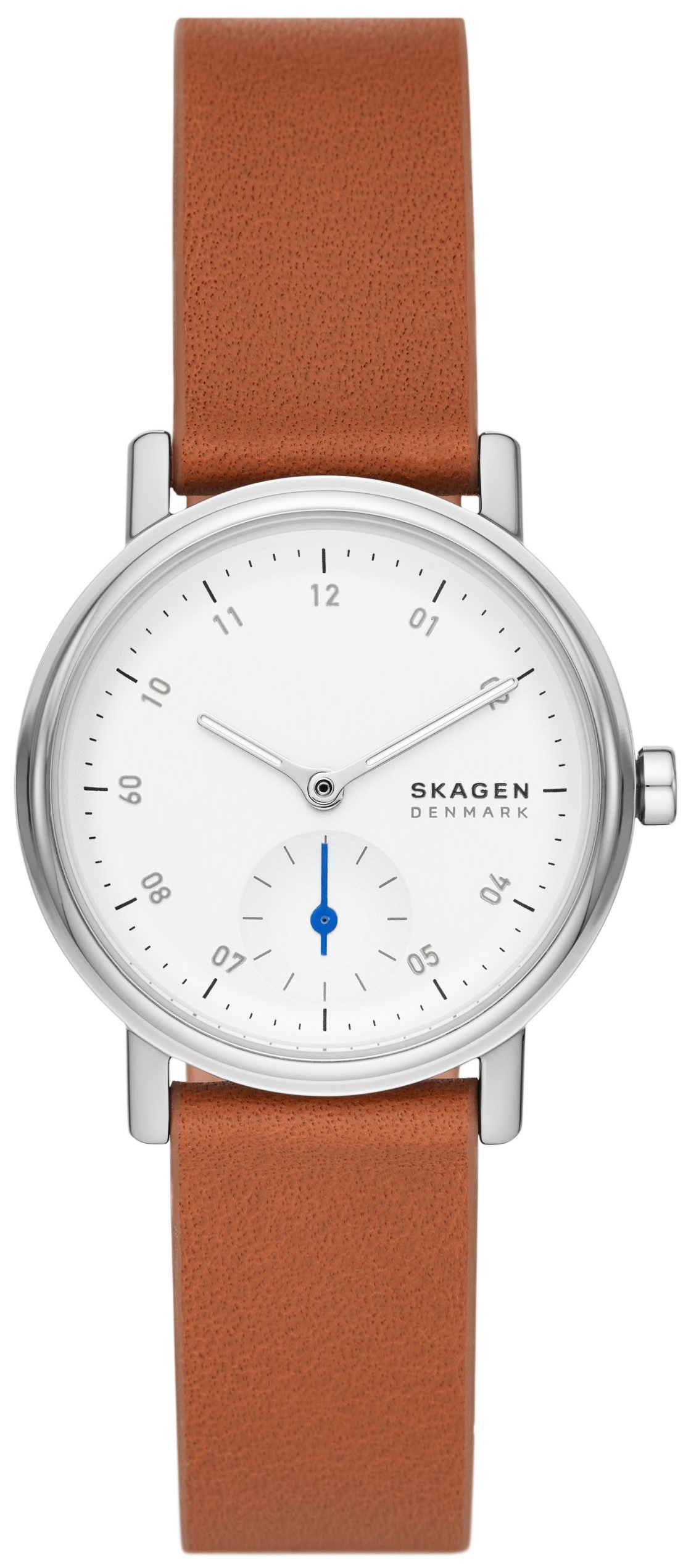 Skagen Naisten kello SKW3103 Kuppel Lille Valkoinen/Nahka Ø32 mm