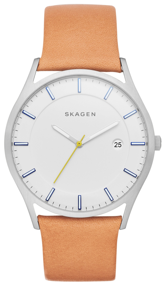 Skagen Holst Miesten kello SKW6282 Valkoinen/Nahka Ø40 mm