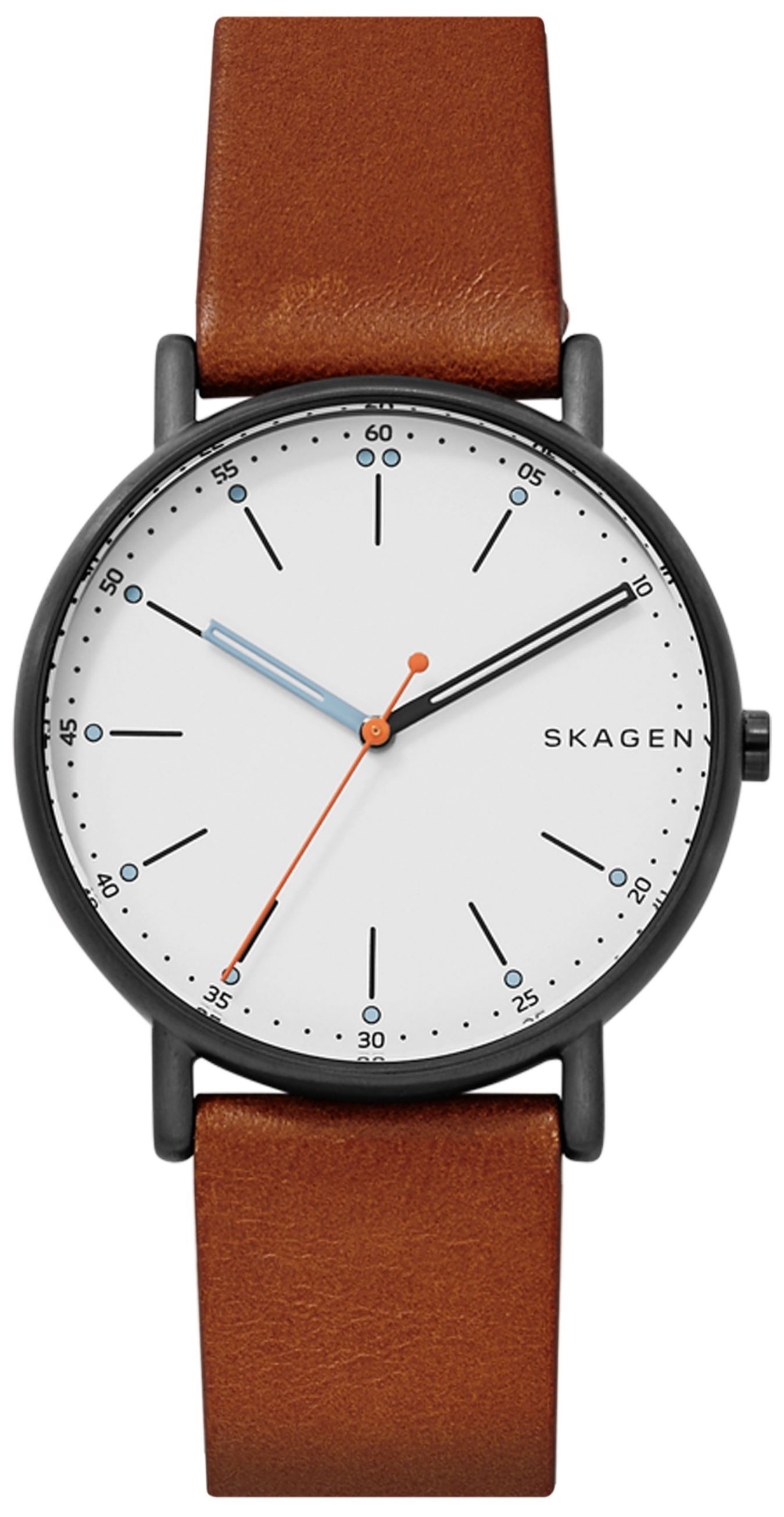 Skagen Miesten kello SKW6374 Signatur Valkoinen/Nahka Ø40 mm