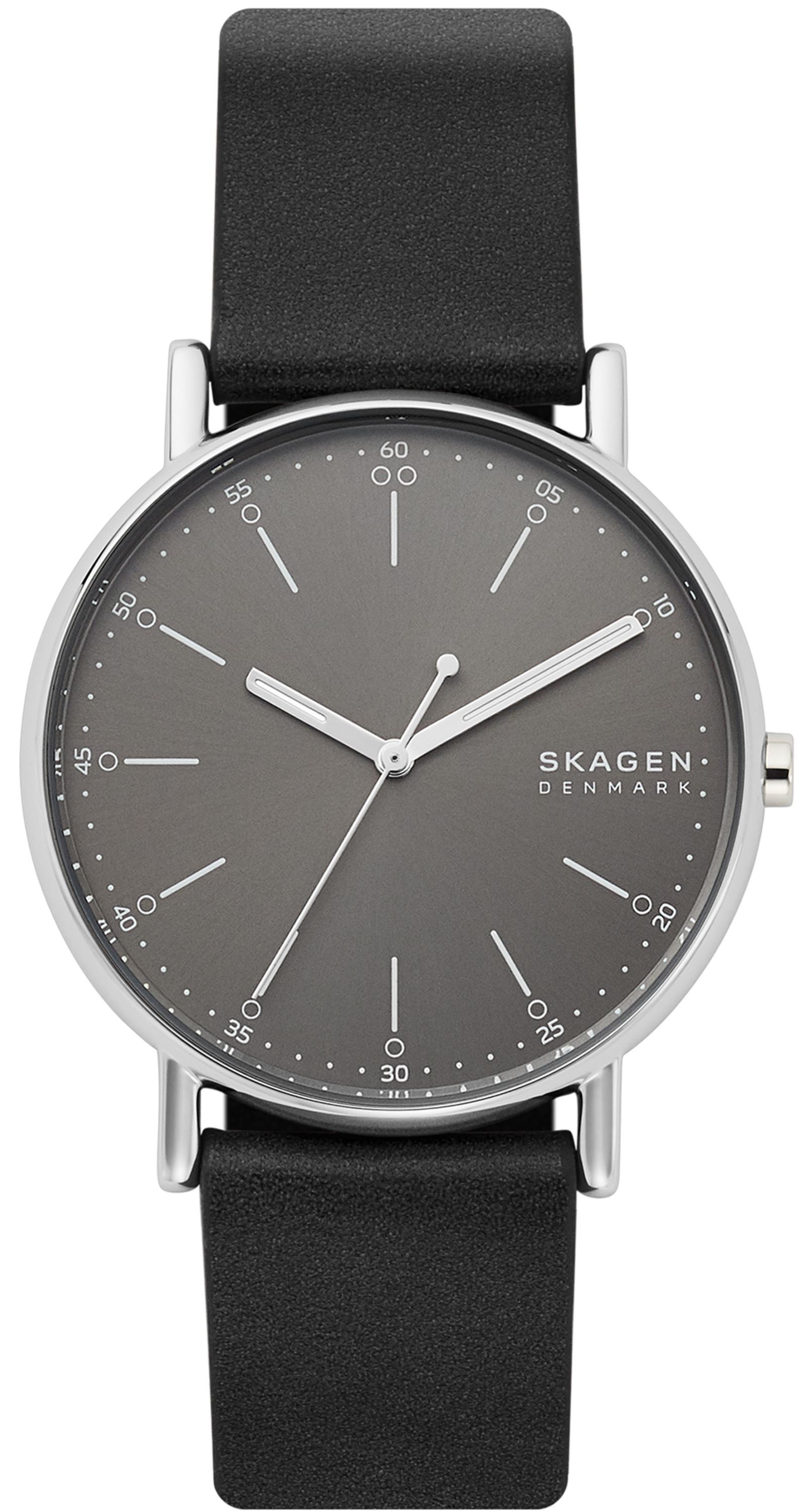 Skagen Signatur Miesten kello SKW6654 Harmaa/Nahka Ø40 mm