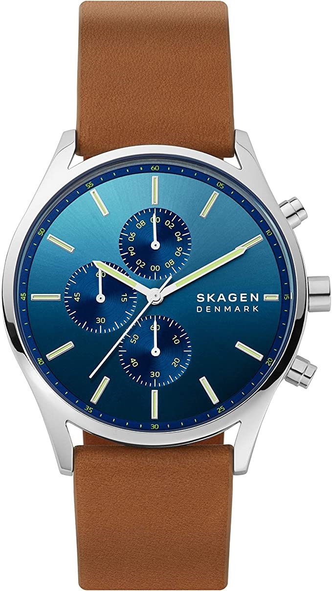 Skagen Holst Miesten kello SKW6732 Sininen/Nahka Ø42 mm