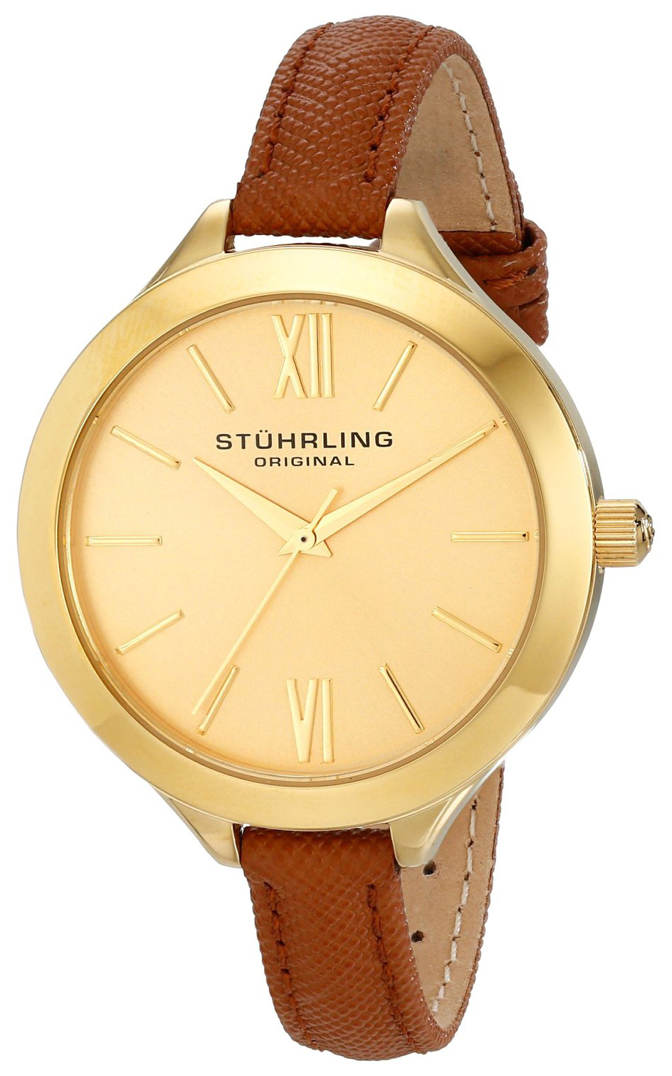 Stührling Original Vogue Naisten kello 975.03 Kullattu/Nahka Ø38 mm