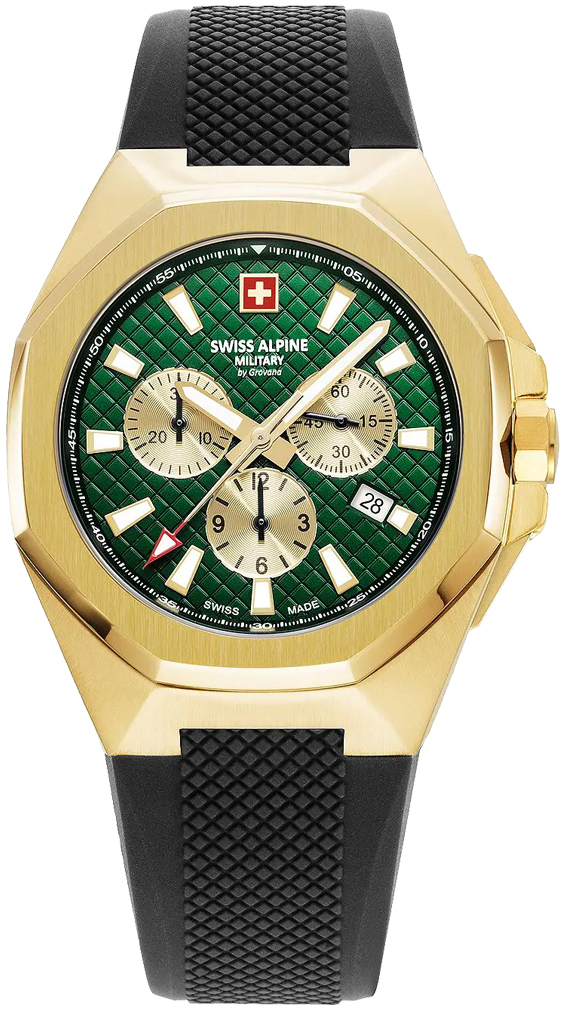 Swiss Alpine Military Miesten kello 7005.9814 Typhoon Vihreä/Kumi